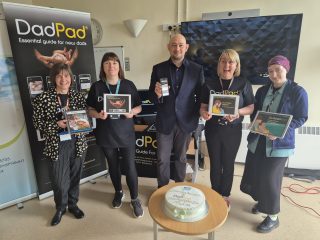 Julian from DadPad with Carol, Donna, Susan and Megan from the PIMH Team at NHS Highland.